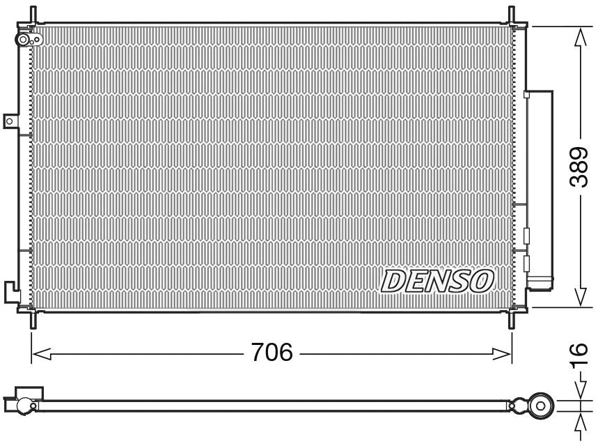 Denso Aircon Condenser DCN40024