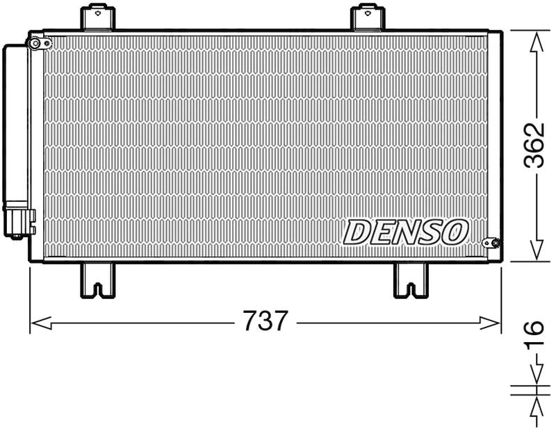 Denso Aircon Condenser DCN40029