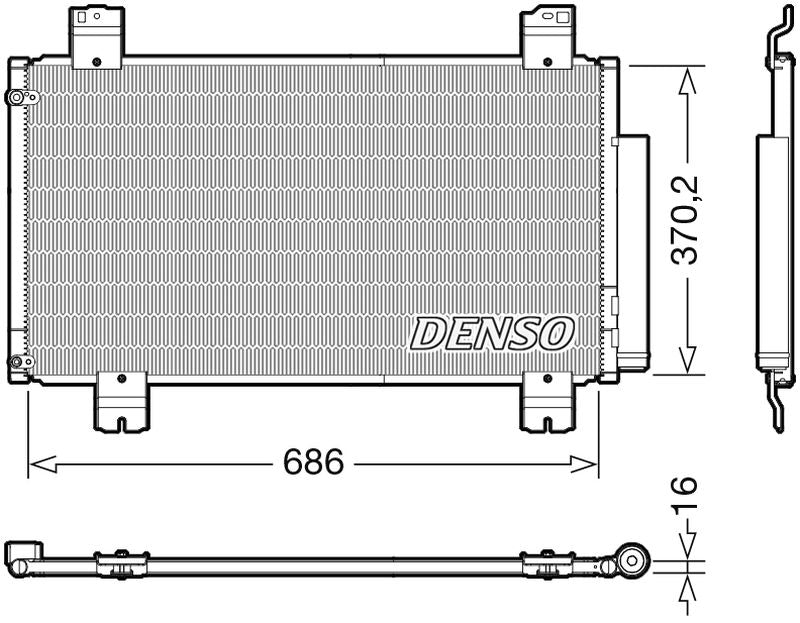 Denso Aircon Condenser DCN40033