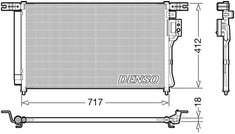Denso Aircon Condenser DCN41008