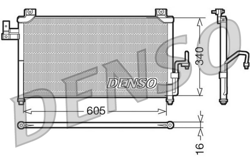 Denso Aircon Condenser DCN44005