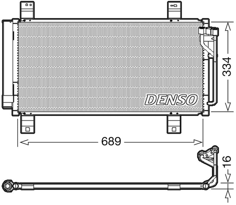 Denso Aircon Condenser DCN44008