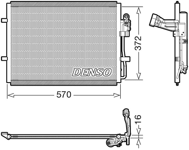 Denso Aircon Condenser DCN44016