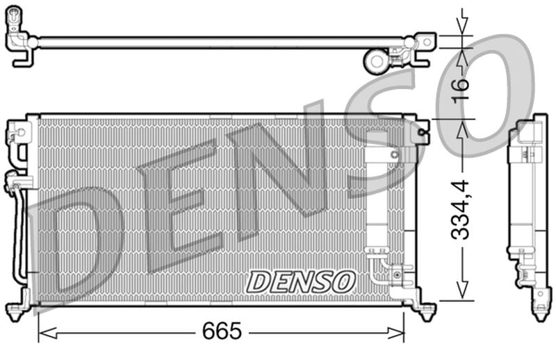 Denso Aircon Condenser DCN45003