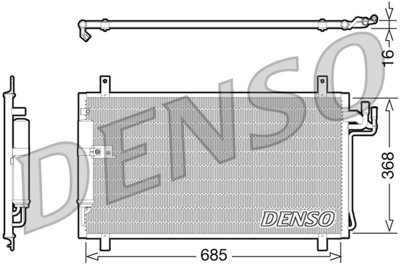 Denso Aircon Condenser DCN46014