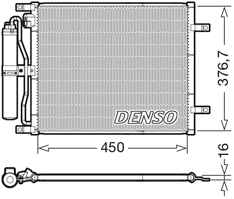 Denso Aircon Condenser DCN46029