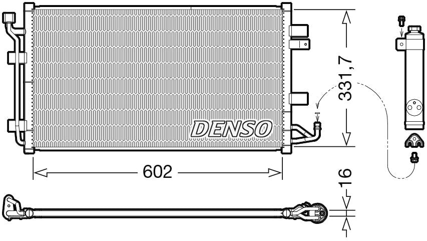 Denso Aircon Condenser DCN46035