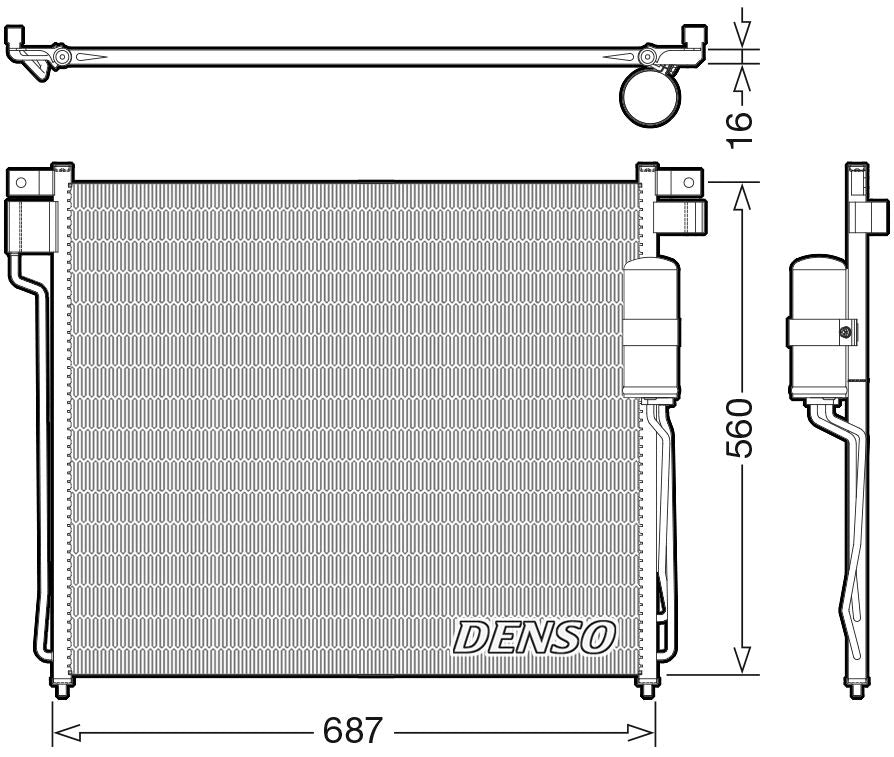 Denso Aircon Condenser DCN46037
