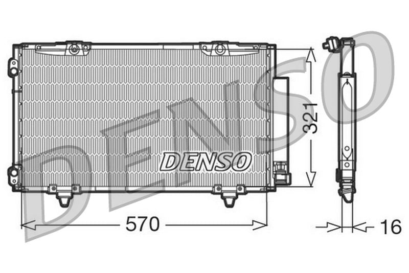 Denso Aircon Condenser DCN50011