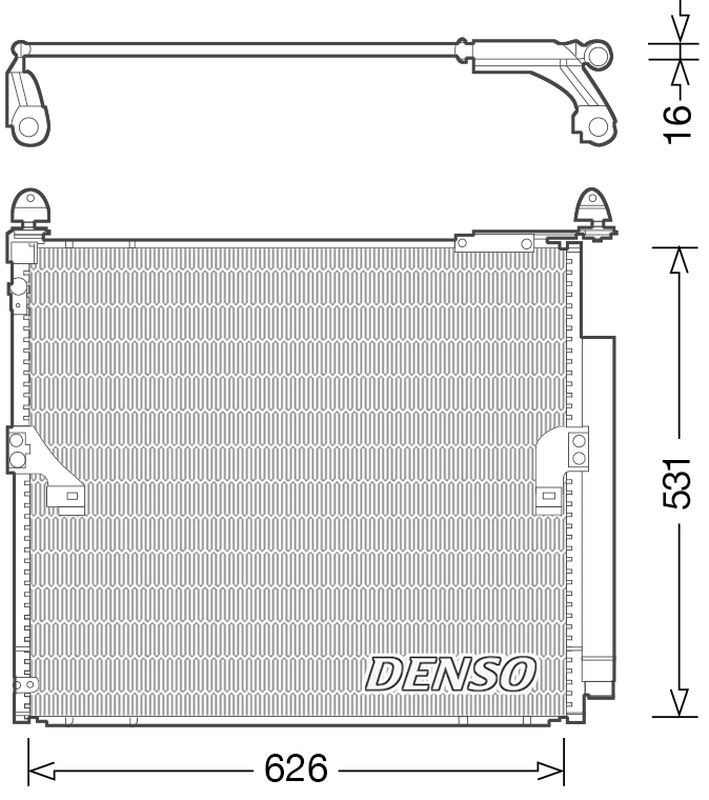 Denso Aircon Condenser DCN50038