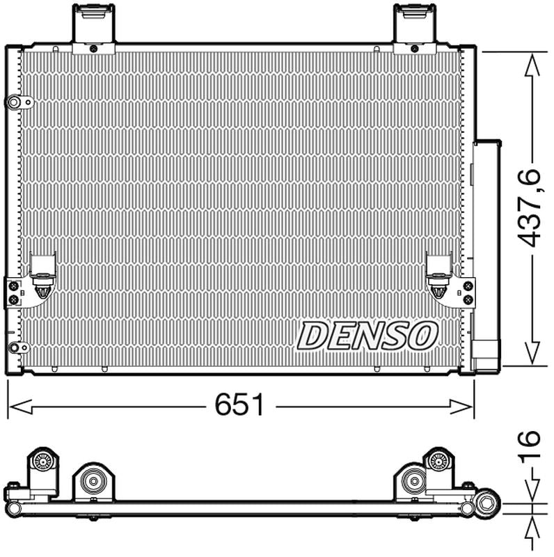 Denso Aircon Condenser DCN50057