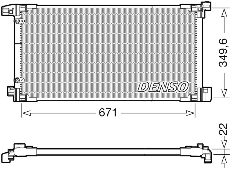 Denso Aircon Condenser DCN50114