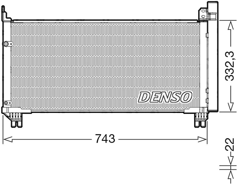 Denso Aircon Condenser DCN51014