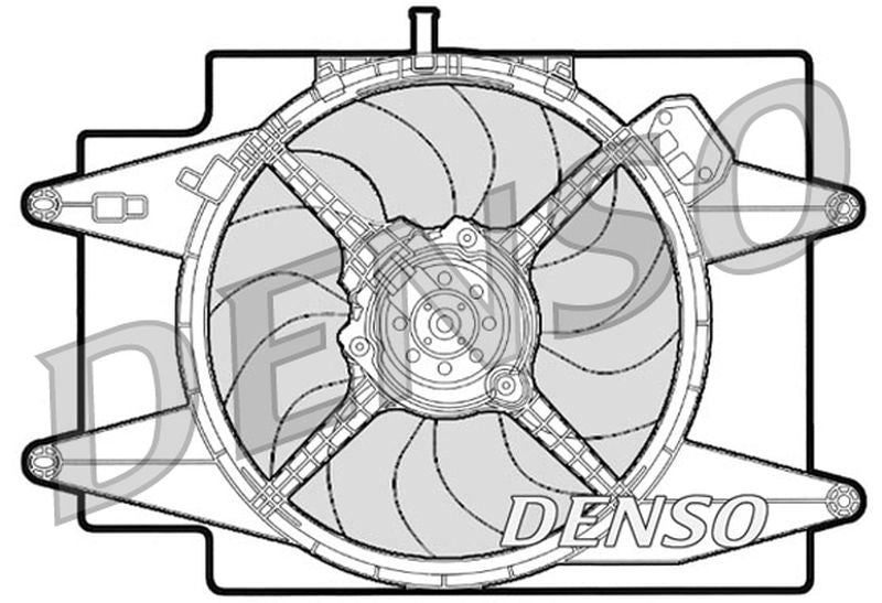 Denso Radiator Cooling Fan DER01001