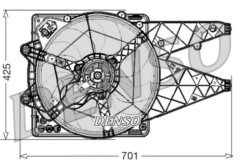 Denso Radiator Cooling Fan DER01030
