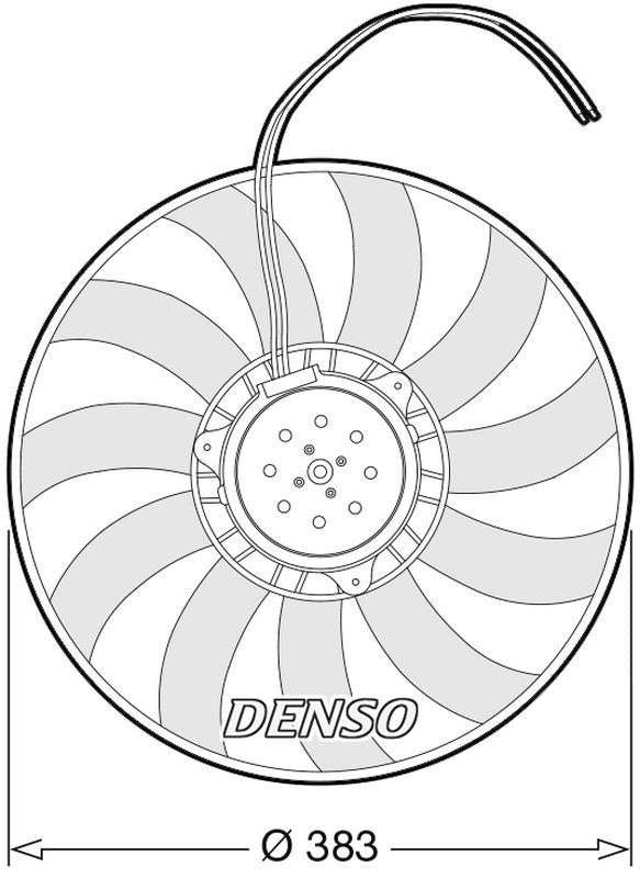 Denso Radiator Cooling Fan DER02007
