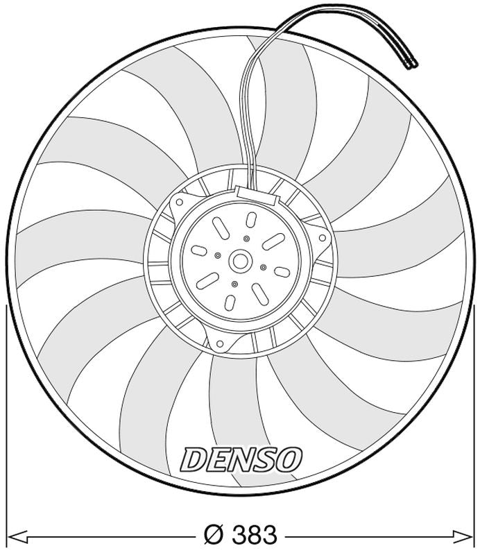 Denso Radiator Cooling Fan DER02009