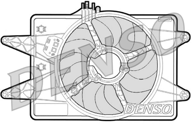 Denso Radiator Cooling Fan DER09024