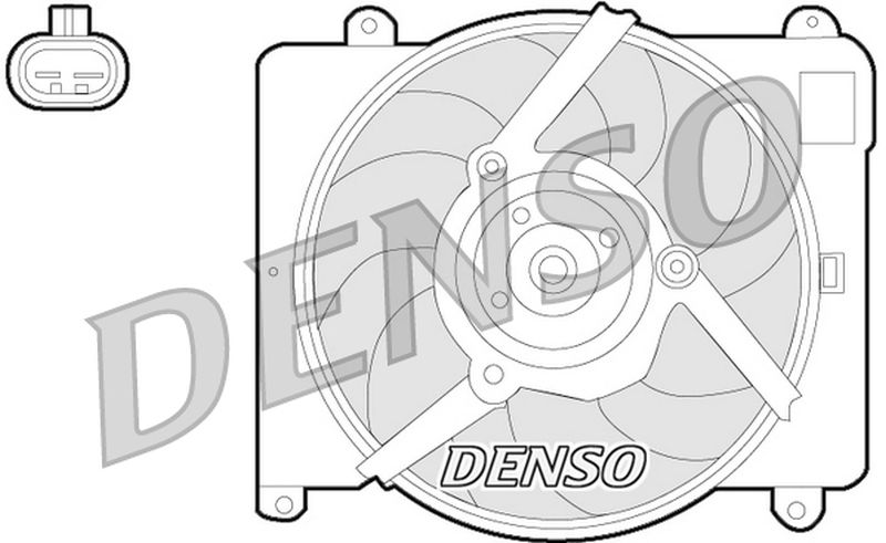 Denso Radiator Cooling Fan DER09054