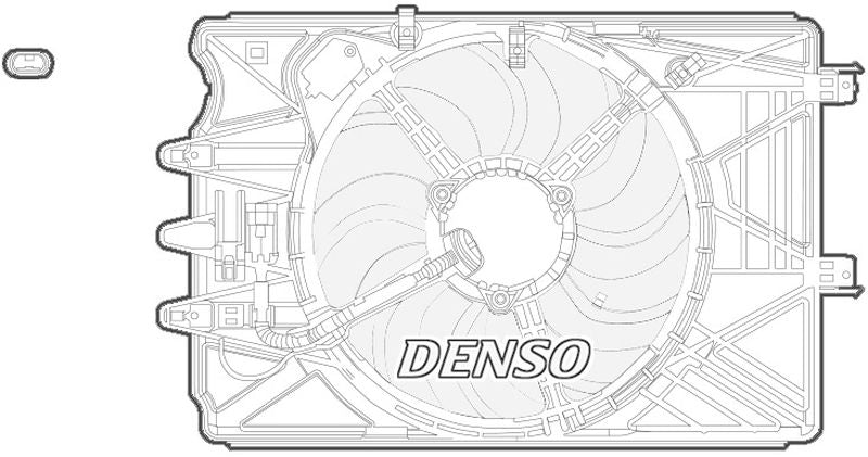 Denso Radiator Cooling Fan DER09069