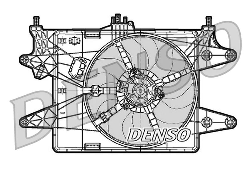 Denso Radiator Cooling Fan DER09082