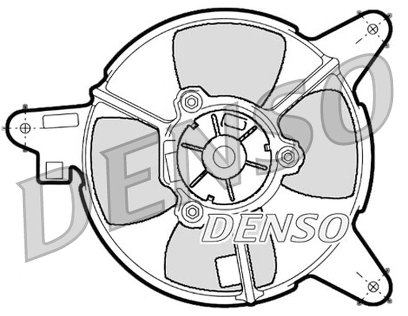Denso Radiator Cooling Fan DER09087