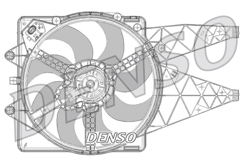 Denso Radiator Cooling Fan DER09094