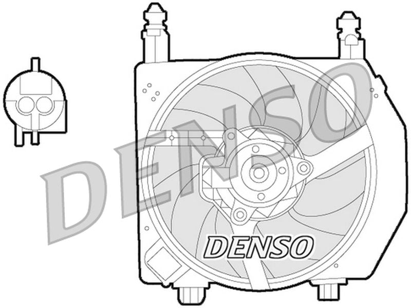 Denso Radiator Cooling Fan DER10006