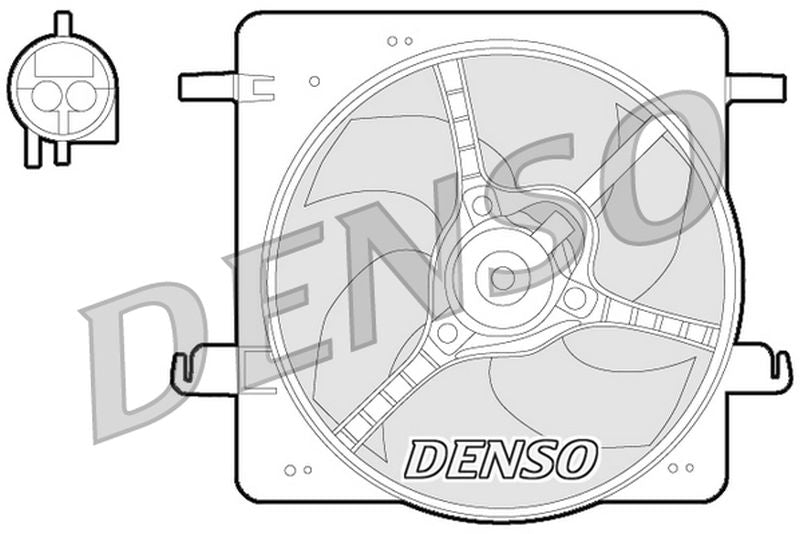 Denso Radiator Cooling Fan DER10008