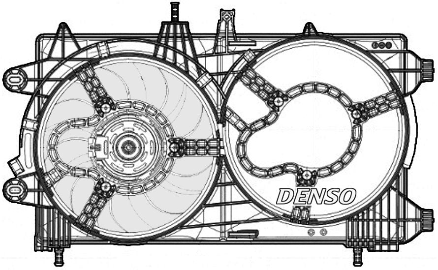 Denso Radiator Cooling Fan DER13012