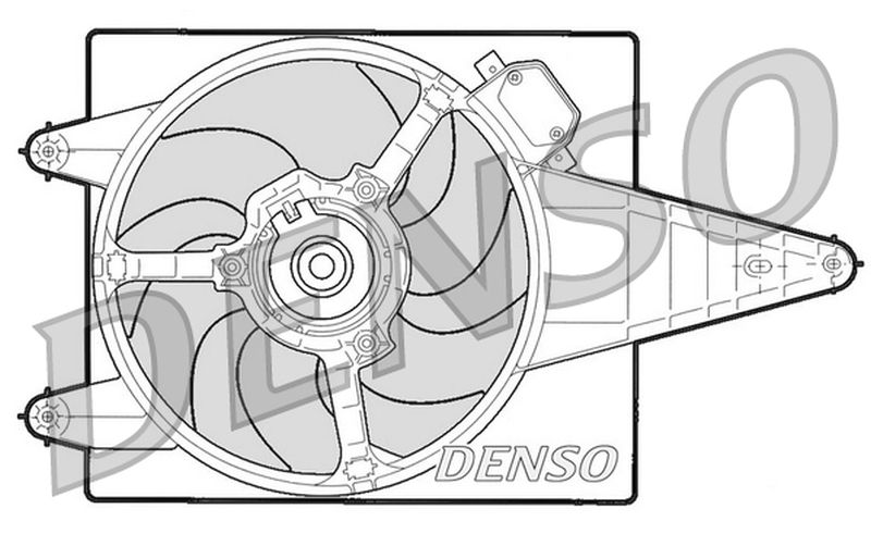 Denso Radiator Cooling Fan DER13204