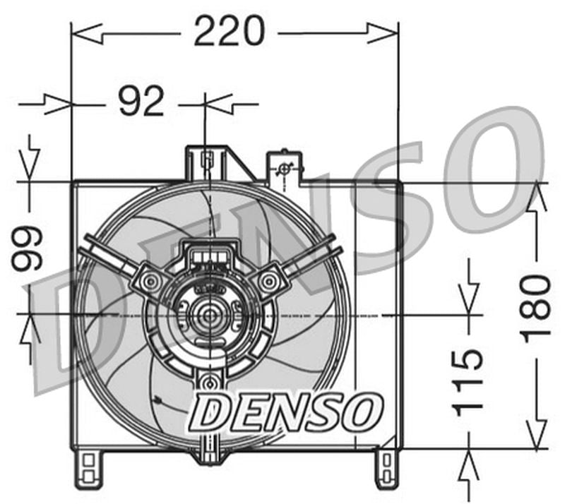 Denso Radiator Cooling Fan DER16002