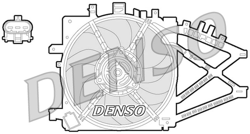 Denso Radiator Cooling Fan DER20014