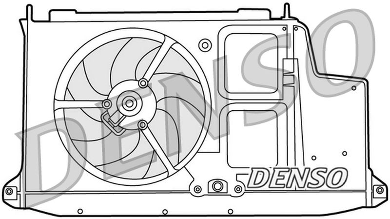 Denso Radiator Cooling Fan DER21012