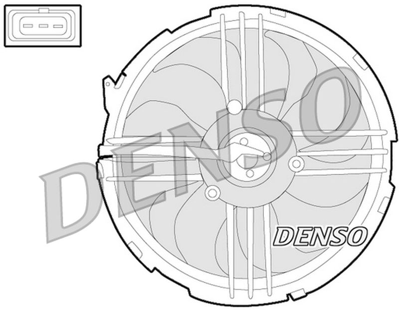 Denso Radiator Cooling Fan DER32009