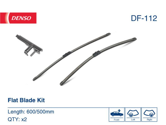 Denso Wiper Blade (Flat) 600/500Mm DF-112