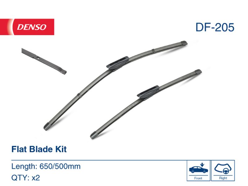 Denso Wiper Blade (Flat) 650/500Mm DF-205