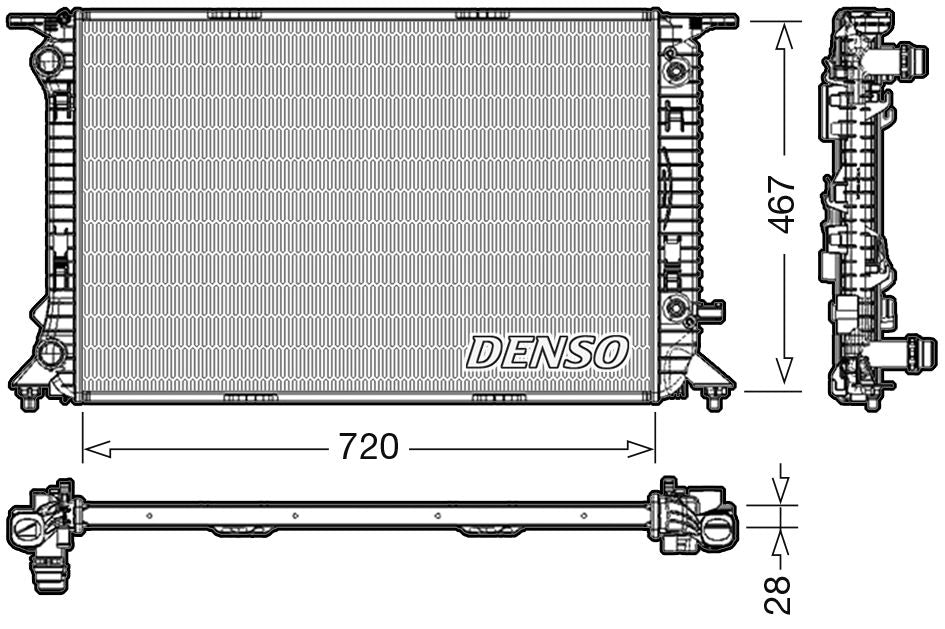Denso Radiator DRM02021