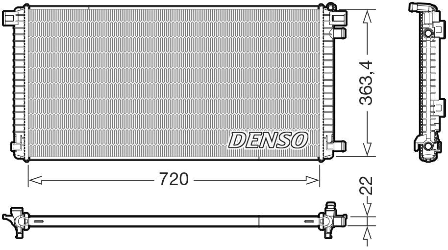 Denso Radiator DRM02051