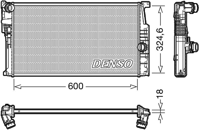 Denso Radiator DRM05017