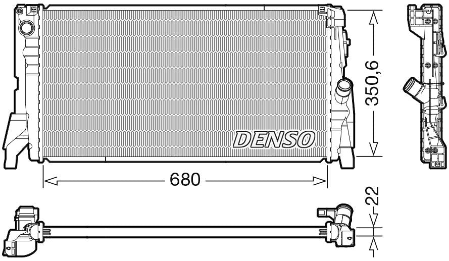 Denso Radiator DRM05118