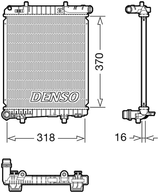 Denso Radiator DRM07062