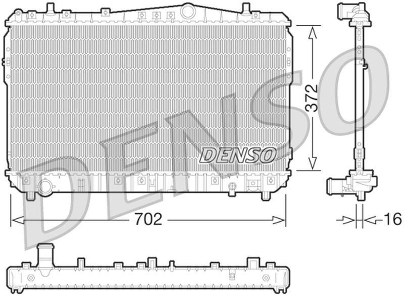 Denso Radiator DRM08004