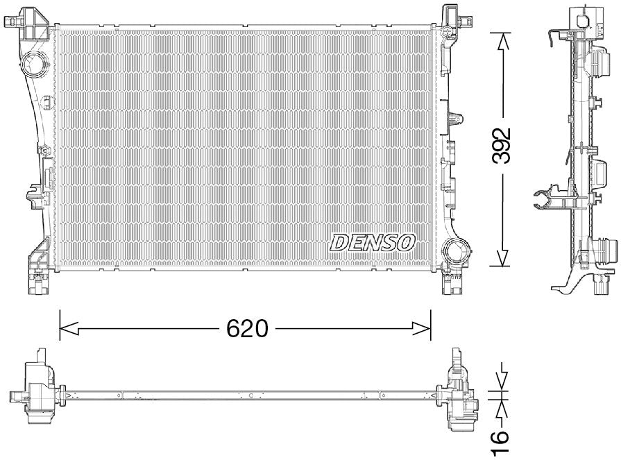 Denso Radiator DRM09046