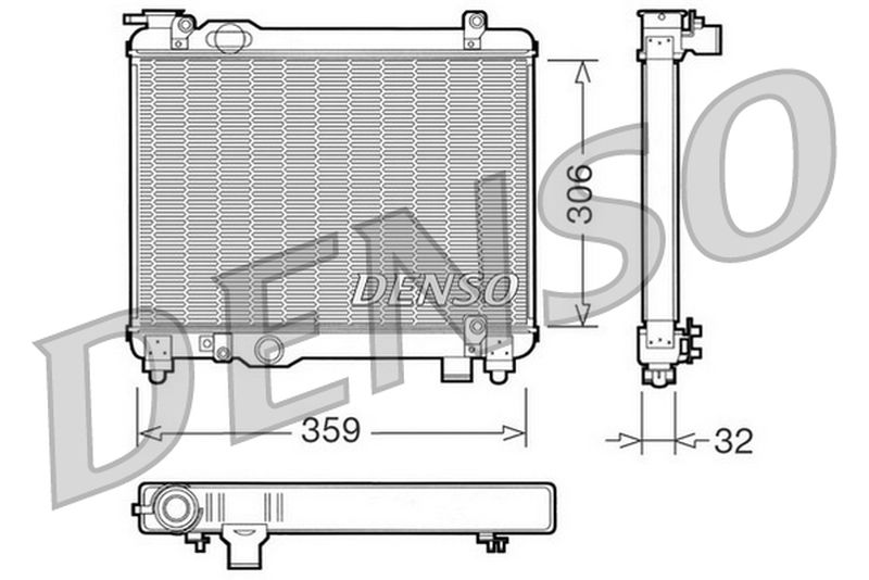 Denso Radiator DRM09082