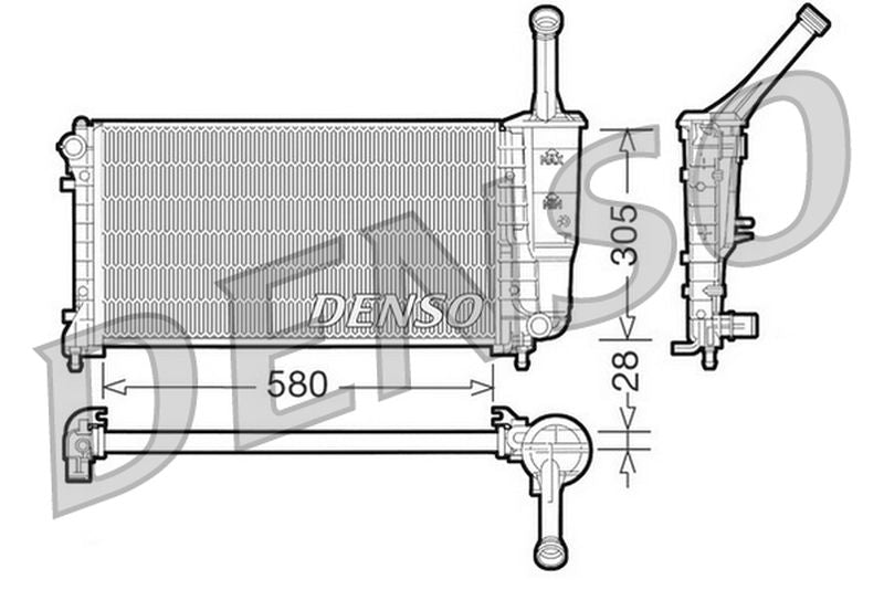 Denso Radiator DRM09106