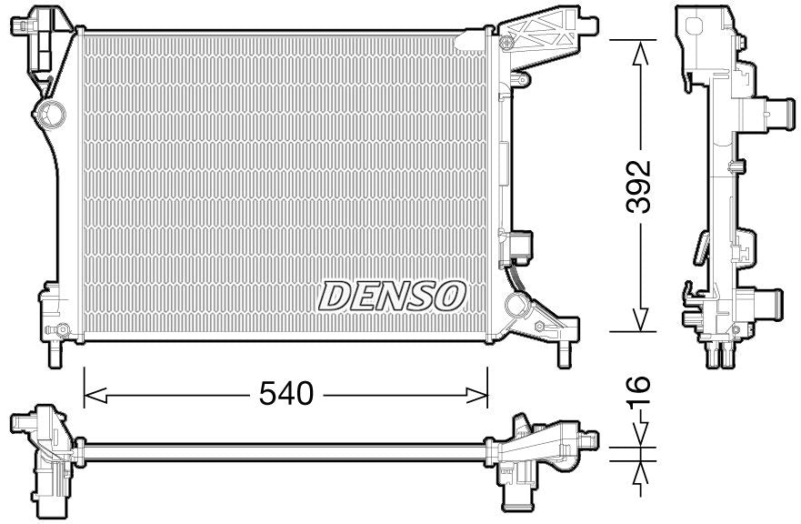 Denso Radiator DRM09165