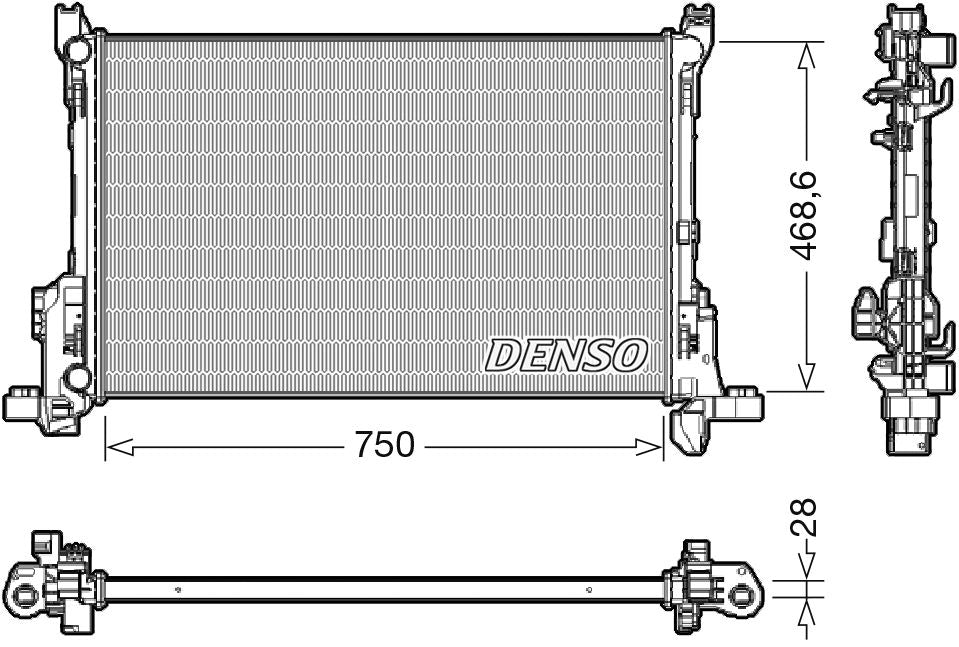 Denso Radiator DRM09175