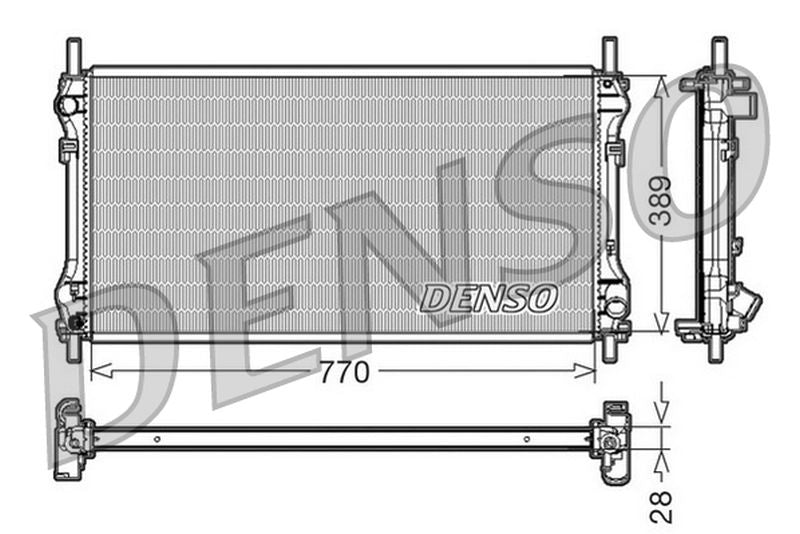 Denso Radiator DRM10104