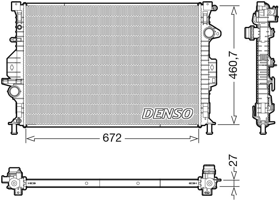 Denso Radiator DRM10115
